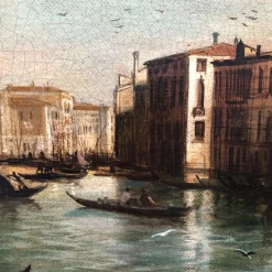 Clearance Pamono Giancarlo Gorini, Venice, Italian School, Oil on Canvas, Framed