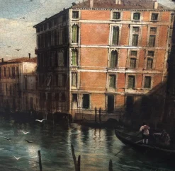 Clearance Pamono Giancarlo Gorini, Venice, Italian School, Oil on Canvas, Framed