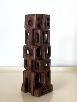 Clearance Pamono Gianni Pinna, Abstract Sculpture, 1960s, Rosewood