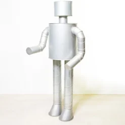 Pamono Giant Handmade Robot, 1980s, Metal> Mid-Century|Sculpture