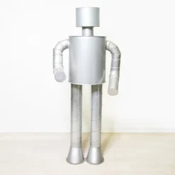 Pamono Giant Handmade Robot, 1980s, Metal> Mid-Century|Sculpture