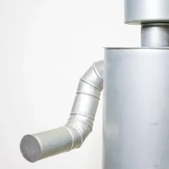 Pamono Giant Handmade Robot, 1980s, Metal><noscript><img width=
