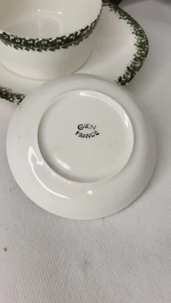 Pamono Gien Earthenware Oyster Service, 1960s, Set of 14><noscript><img width=