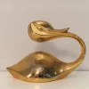 New Pamono Gild Metal Duck Candlestick, 1960s