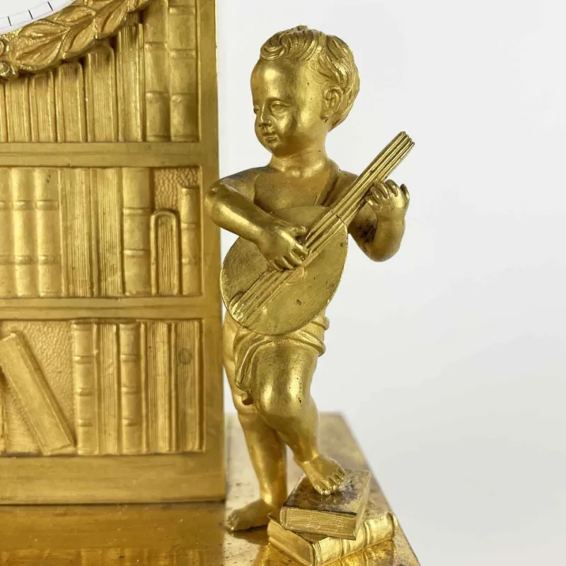 Sale Pamono Gilded Bronze Table Clock, Early 1800s
