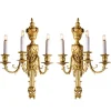 Pamono Gilded Bronze Wall Lights, Set of 2> Wall Lights & Sconces