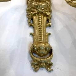 Pamono Gilded Bronze Wall Lights, Set of 2><noscript><img width=