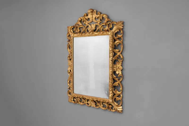 Pamono Gilded Cushion Mirror, 1860s> Mirrors