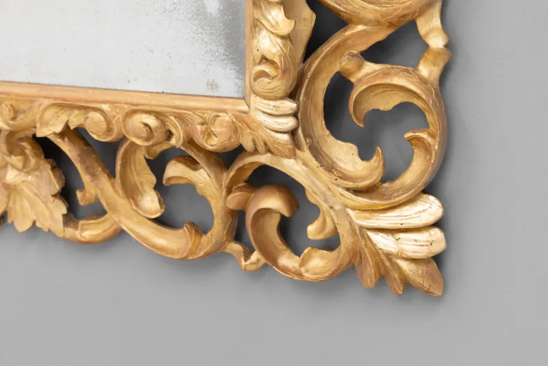 Pamono Gilded Cushion Mirror, 1860s> Mirrors