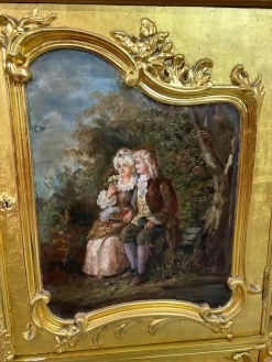 Pamono Gilded Rococo Sideboard, 1900s><noscript><img width=