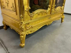 Pamono Gilded Rococo Sideboard, 1900s><noscript><img width=