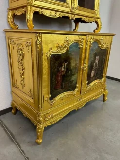 Pamono Gilded Rococo Sideboard, 1900s><noscript><img width=