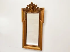 Outlet Pamono Gilded Wall Mirror with Beveled Glass and Ornate Frame from Befos