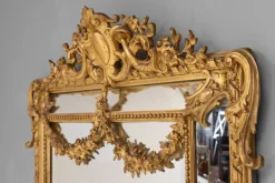 Pamono Gilt Cushion Mirror, 1890s><noscript><img width=