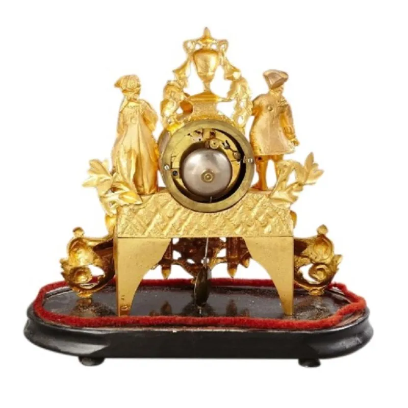 Pamono Gilt Mantel Clock> Clocks