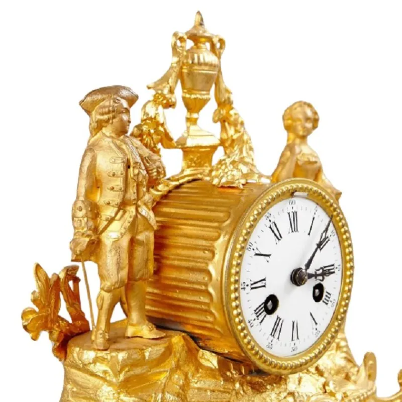 Pamono Gilt Mantel Clock> Clocks
