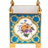 New Pamono Gilt Porcelain Ceramic Planter after The Rothschild Collection in the style of Sevres