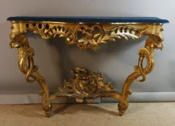 Best Pamono Gilt Wood Console Table