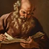 Pamono Giovanni Battista Beinaschi, Portrait of the Philosopher Heraclitus, 1670, Oil on Canvas> Old Masters|Classical