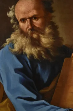 Pamono Giovanni Battista Beinaschi, Portrait of the Philosopher Democritus Beinaschi, 17th Century, Oil on Canvas, Framed><noscript><img width=