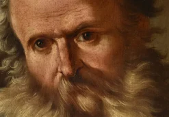 Pamono Giovanni Battista Beinaschi, Portrait of the Philosopher Democritus Beinaschi, 17th Century, Oil on Canvas, Framed><noscript><img width=