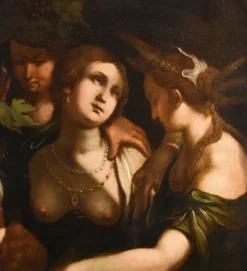 Pamono Giovanni Battista Paggi, Venus Bacchus Ceres, 1620, Oil on Canvas, Framed