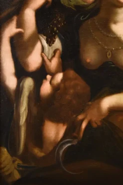 Pamono Giovanni Battista Paggi, Venus Bacchus Ceres, 1620, Oil on Canvas, Framed