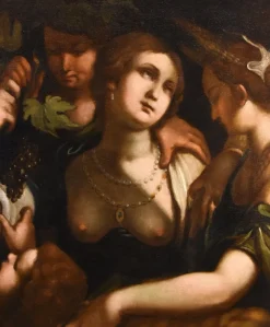Pamono Giovanni Battista Paggi, Venus Bacchus Ceres, 1620, Oil on Canvas, Framed