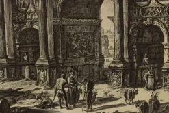 Pamono Giovanni Battista Piranesi, View of the Arch of Constantine, Etching, 19th Century> Classical