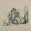 Pamono Giovanni Battista Tiepolo, The Knight and his Horse, Etching, 1785> Old Masters