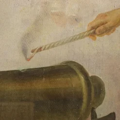 Outlet Pamono Giovanni Boni, Oil on Canvas
