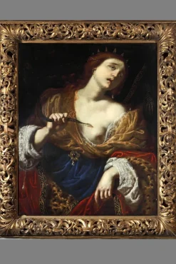 Pamono Giovanni Domenico Ferrucci, The Death of Cleopatra, Oil on Canvas, 17th Century, Framed