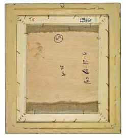 Pamono Giovanni Gromo, Interior, Oil on Canvas on Wood, 1980s, Framed> Contemporary|Painting