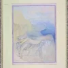 New Pamono Giovanni Gromo, Reclined Nude, Mixed Media, 1980s, Framed