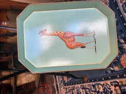 Pamono Giraffe Rectangular Tray by Les Ottomans><noscript><img width=