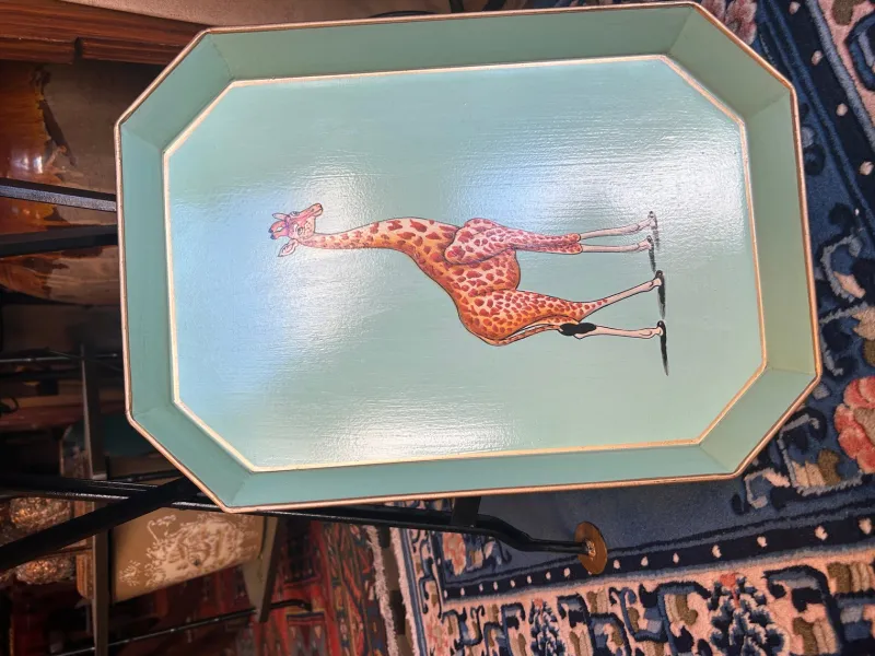 Pamono Giraffe Rectangular Tray by Les Ottomans> Tabletop|Trays