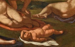 Pamono Giulio Carpioni, Bacchanal Bacchus Mythological Carpioni Scene, 1660, Oil on Canvas, Framed><noscript><img width=