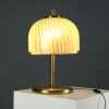 Best Pamono Glass and Brass Table Lamp, 1970