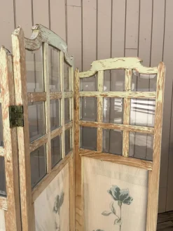New Pamono Glass and Fabric Screen, 1920s