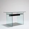 Hot Pamono Glass and Wood Desk from Artelano, 1980s