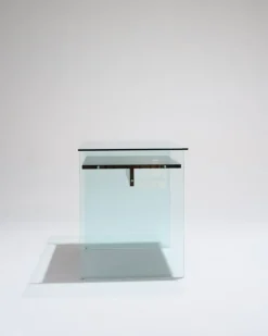 Hot Pamono Glass and Wood Desk from Artelano, 1980s