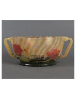 Pamono Glass Bowl from Daum Nancy, 1905><noscript><img width=