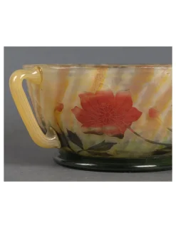 Pamono Glass Bowl from Daum Nancy, 1905><noscript><img width=