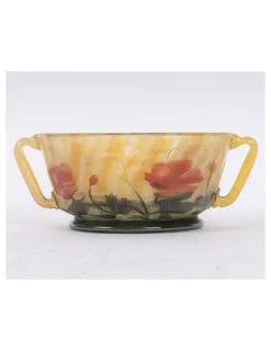 Pamono Glass Bowl from Daum Nancy, 1905><noscript><img width=