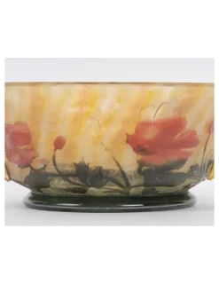 Pamono Glass Bowl from Daum Nancy, 1905><noscript><img width=