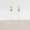 Pamono Glass Candleholders by V. Nason & Co., Set of 2> Candleholders