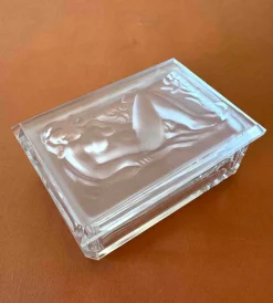Pamono Glass Decorative Jewellery and Trinket Box by H.Hofmann><noscript><img width=