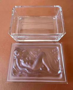 Pamono Glass Decorative Jewellery and Trinket Box by H.Hofmann><noscript><img width=