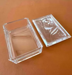 Pamono Glass Decorative Jewellery and Trinket Box by H.Hofmann><noscript><img width=
