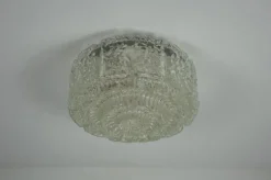 Pamono Glass Flush Mount from Glashütte Limburg, 1960s><noscript><img width=